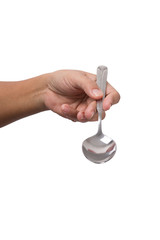 Female Hand Holding Spoon