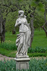 statue of woman in park