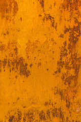 Cracked and peeling paint old wall background.