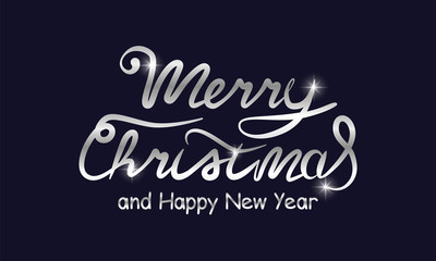Merry Christmas and Happy New Year Silver