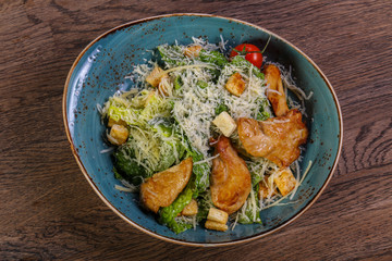 Caesar salad with chicken