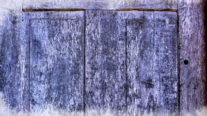 winter frozen door texture