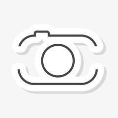 Photo camera, line sticker