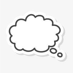 Thought cloud, Thought cloud sticker