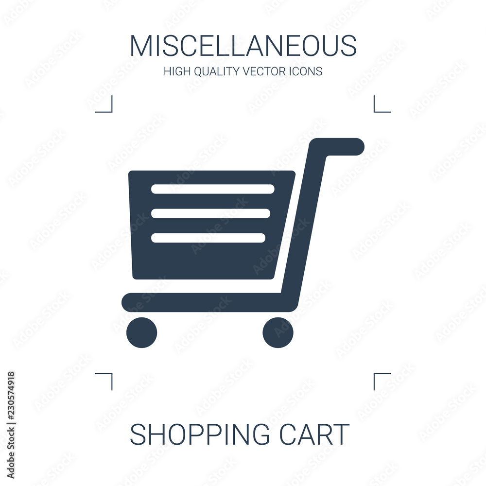 Poster shopping cart icon