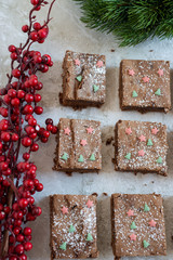 Weihnachtliche Brownies