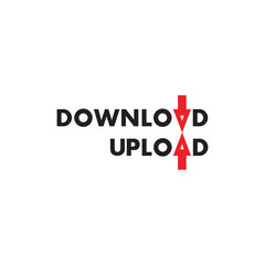 UPLOAD and DOWNLOAD word design