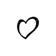 heart icon isolated object silhouette on white background