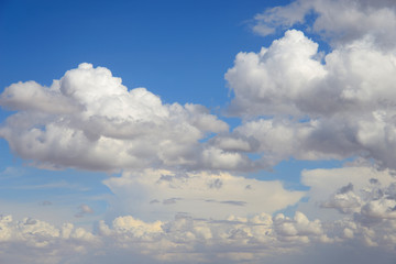 Cloud cumulus landscape.