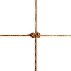 sea knot of rope on a white background