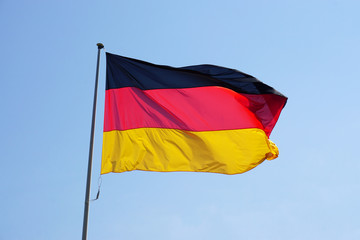 Flag of Germany is a tricolor displaying the national colors black red and gold
