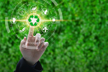 Finger touch with environment Icons