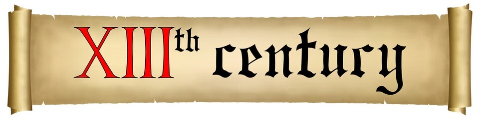 Parchment. 13th century