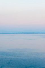 Fototapeta premium Adriatic sea at sunset in Northern Croatia, Crec and Krk islands