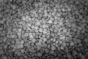 Black and white peas Bokeh texture background