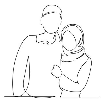 Muslim Couple In Love