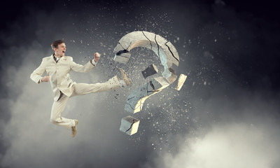 No more doubts and questions. Mixed media