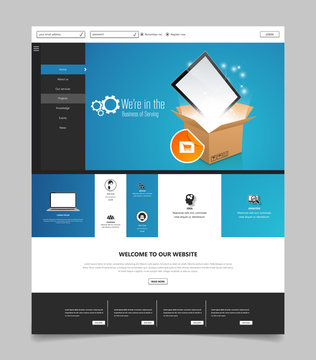 Set of effective website template designs. Modern flat design vector illustration concepts of web page design for website and mobile website development. Easy to edit and customize.
