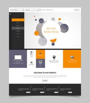 Set of effective website template designs. Modern flat design vector illustration concepts of web page design for website and mobile website development. Easy to edit and customize.
