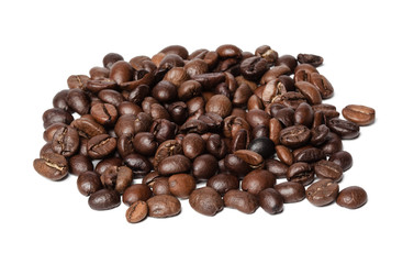 coffee beans isolated on white background