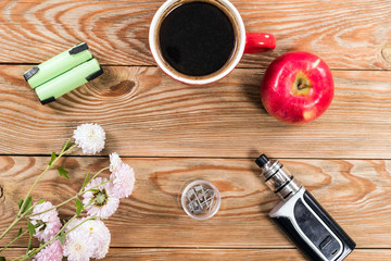 Still life with vape devices