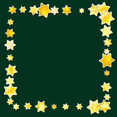 Paper watercolor stars. Christmass and New Year Decoration. Holiday stras confetti design.