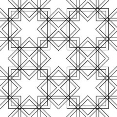 vector black and white  seamless pattern - 230590175