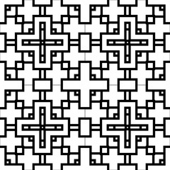 Fototapeta premium vector black and white seamless pattern