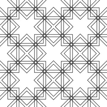 vector black and white  seamless pattern