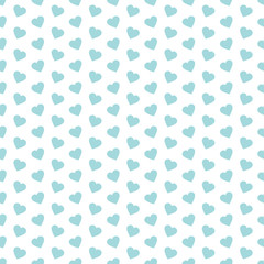 Retro Seamless Heart Pattern Turquoise © Jan Engel