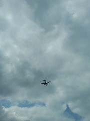 Plane in the sky