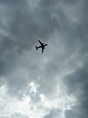 Plane passing