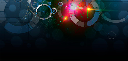 Abstract future background. Futuristic technology interface