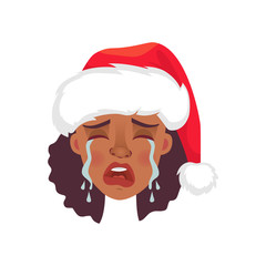 face of African woman in hat