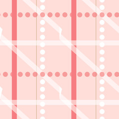 Pink checked seamless pattern
