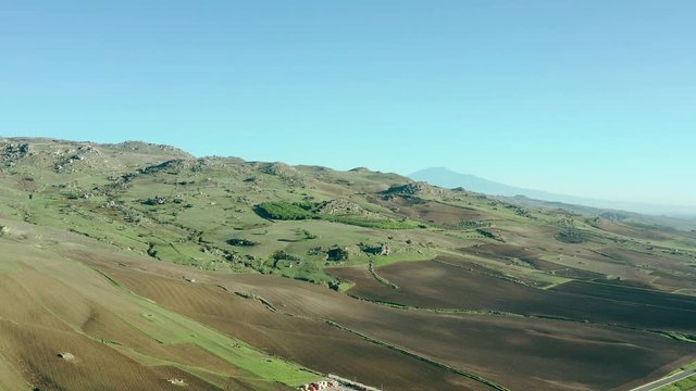 panorama aereo campagne siciliane