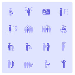 Human resources icons - human resource icon set.