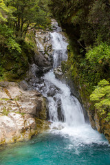 Naklejka premium waterfall in forest