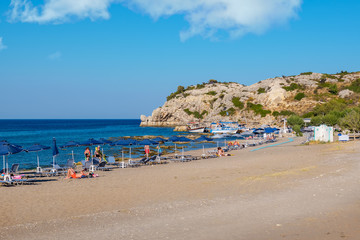 Obraz premium Beach in Kolymbia. Rhodes, Greece