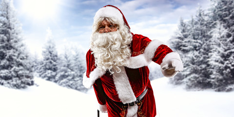Santa claus and winter time 