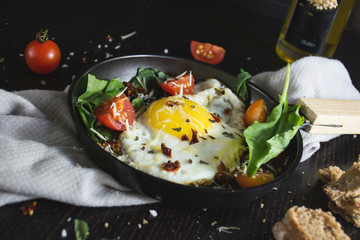 Egg with vegetables
