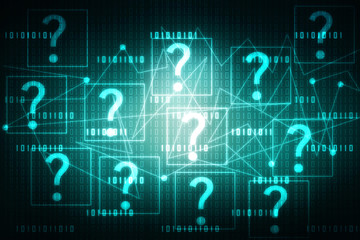 Fototapeta premium 2d illustration question mark
