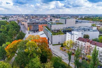 Panorama of Lublin aerial view