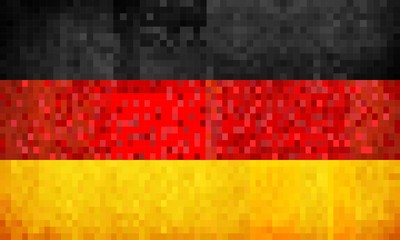 Grunge mosaic Flag of Germany - illustration, 
Flag of Deutschland, 
Abstract grunge mosaic vector