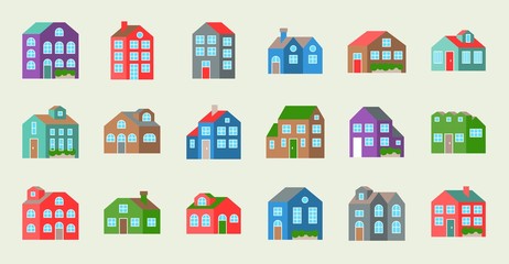 house or cottage icon,flat design vector