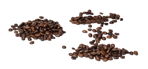 coffee beans isolated on white background