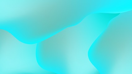 Fluid colorful shapes wide background. Trendy liquid gradients. Eps10 vector.