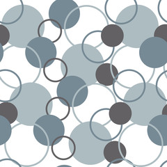 Geometric circle dot seamless pattern. Modern stylish texture for carpet, wrapping paper, fabric, background.