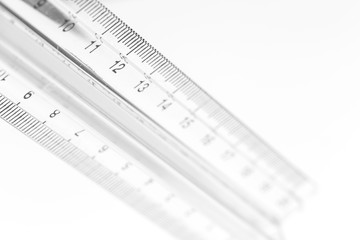 selective focus a part of the plastic precision measurement tool