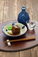 braised pork belly, dongpo pork, okinawa rafute
